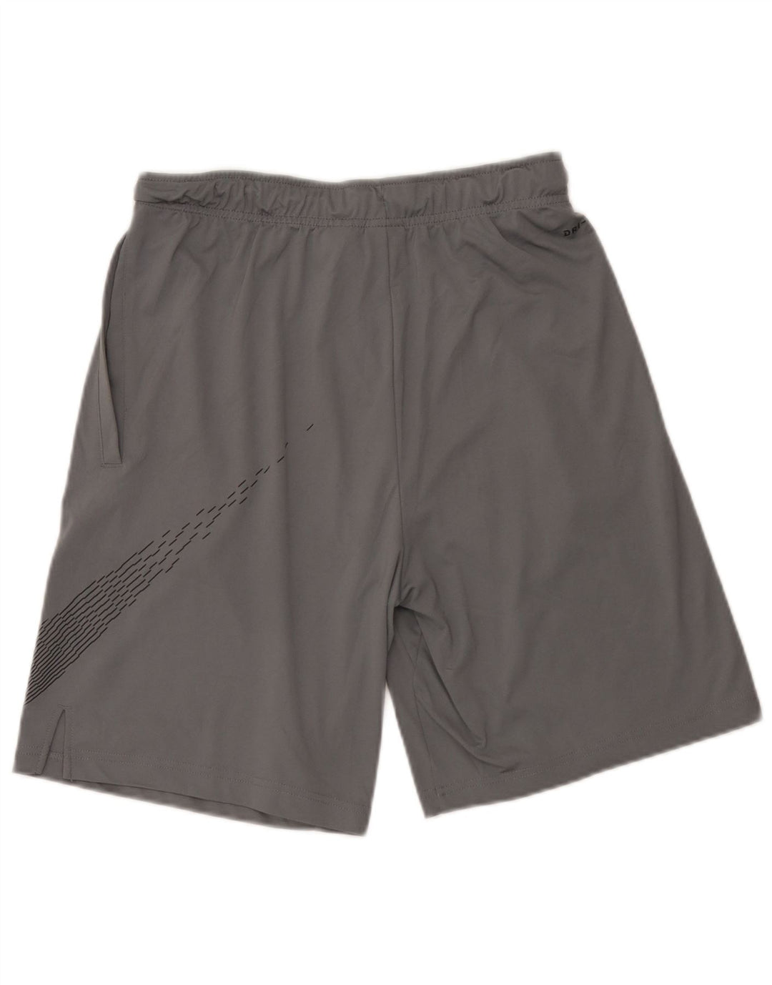 Pantaloni scurți sport Nike Dri Fit Graphic pentru bărbați, gri mediu, poliester