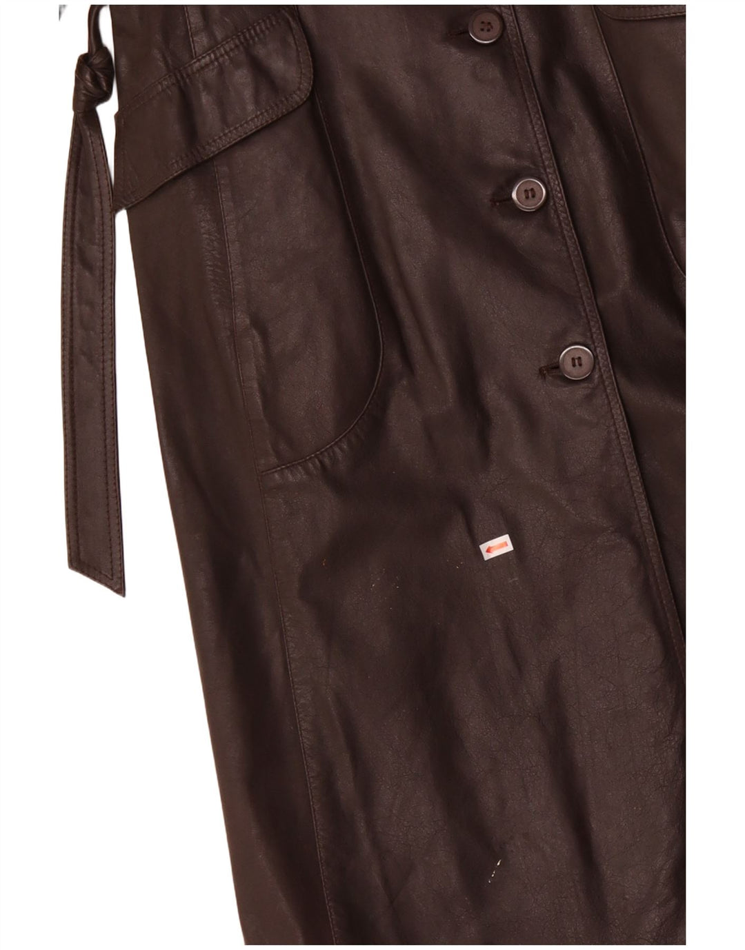 Palton de piele pentru femei VINTAGE UK 12 Piele maro medie