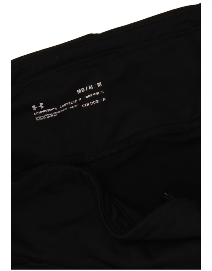 Under Armour Cold Gear Graphic Capri Leggings pentru femei UK 12 Medium Black