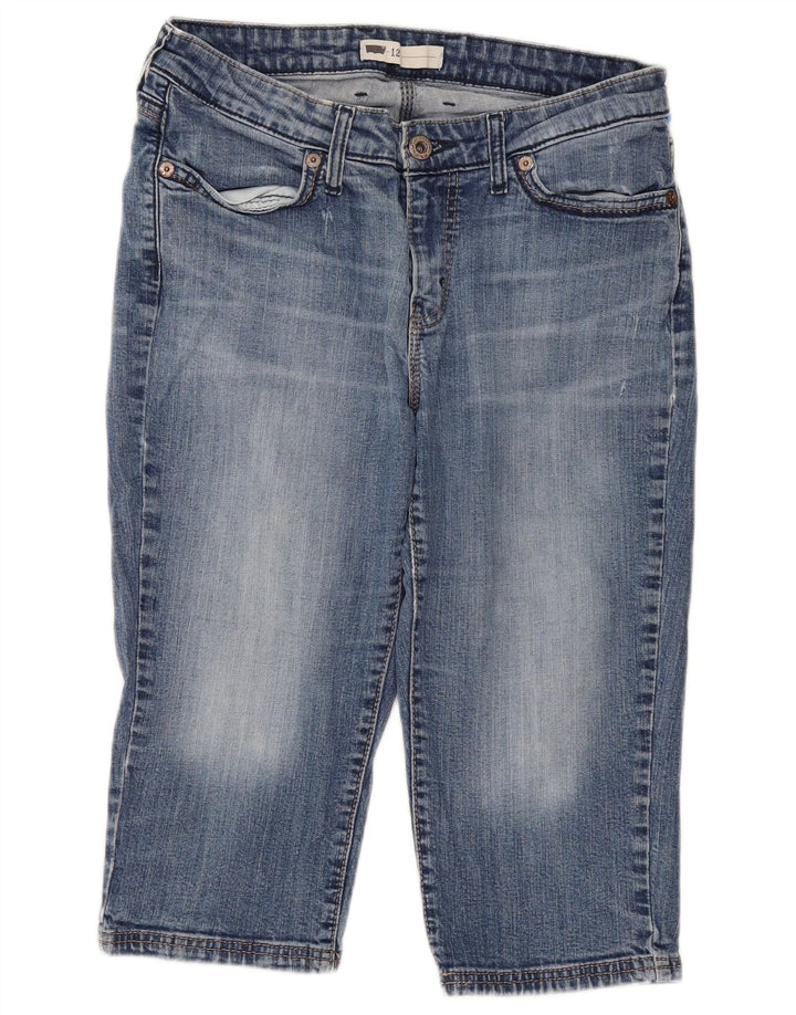 Jeans Capri pentru femei LEVI'S US 12 Large W31 L18 Blue Bumbac