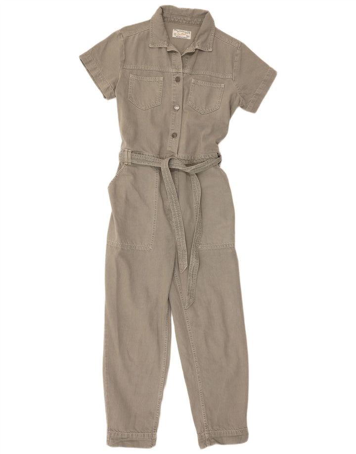 Salopetă de denim pentru femei Fat Face UK 12 Medium Khaki Bumbac