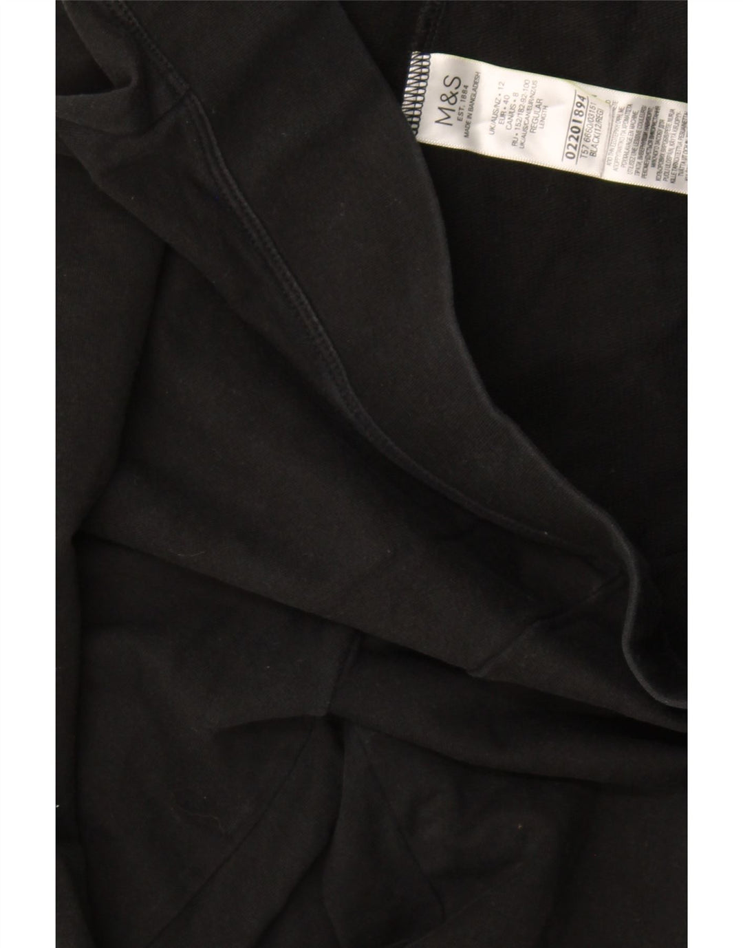 Pantaloni de trening pentru femei Marks & Spencer UK 12 bumbac mediu negru