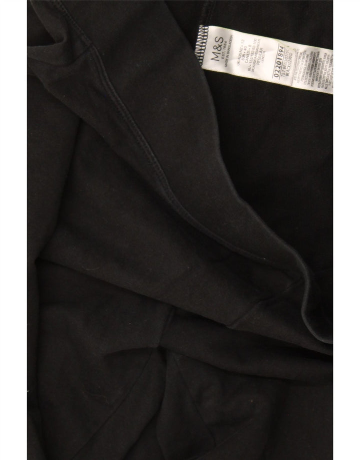 Pantaloni de trening pentru femei Marks & Spencer UK 12 bumbac mediu negru