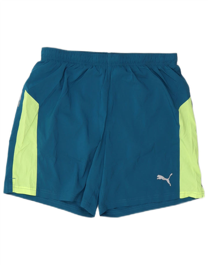 Pantaloni scurți sport PUMA pentru bărbați, mari, albastru, bloc de culoare