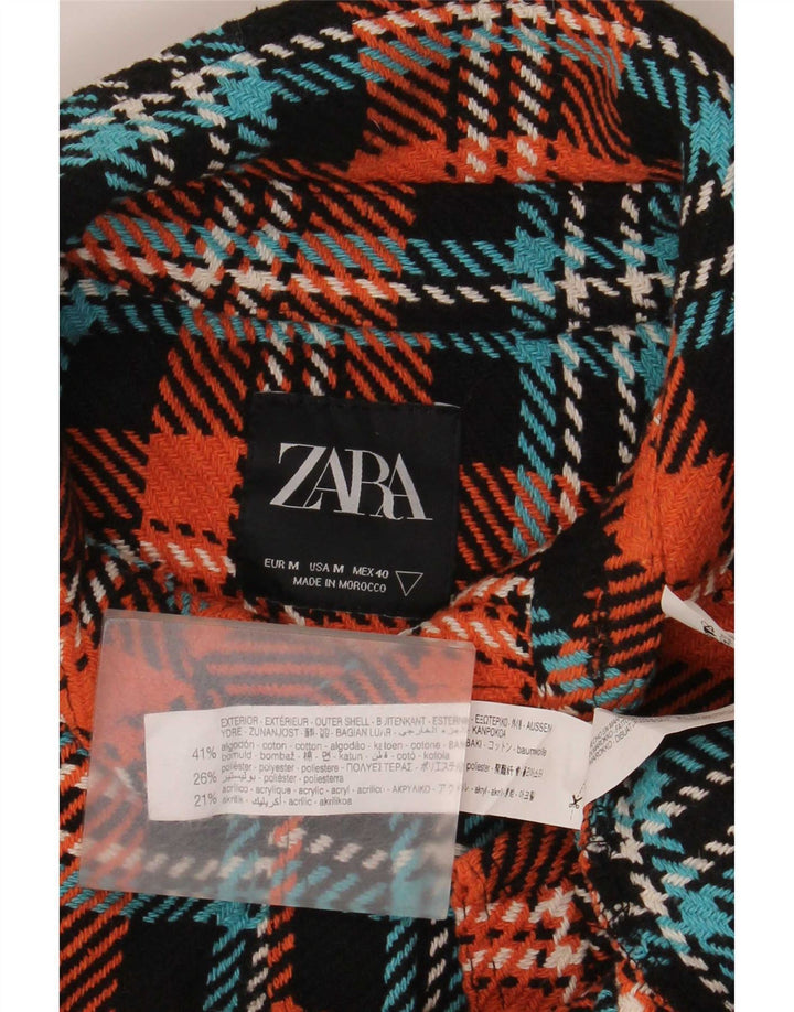 Cămașă peste cămașă pentru bărbați Zara, bumbac cu carouri, multicoloră, medie
