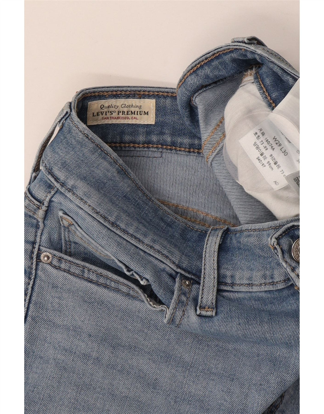Blugi 712 slim pentru femei LEVI'S L29 L27 Bumbac albastru