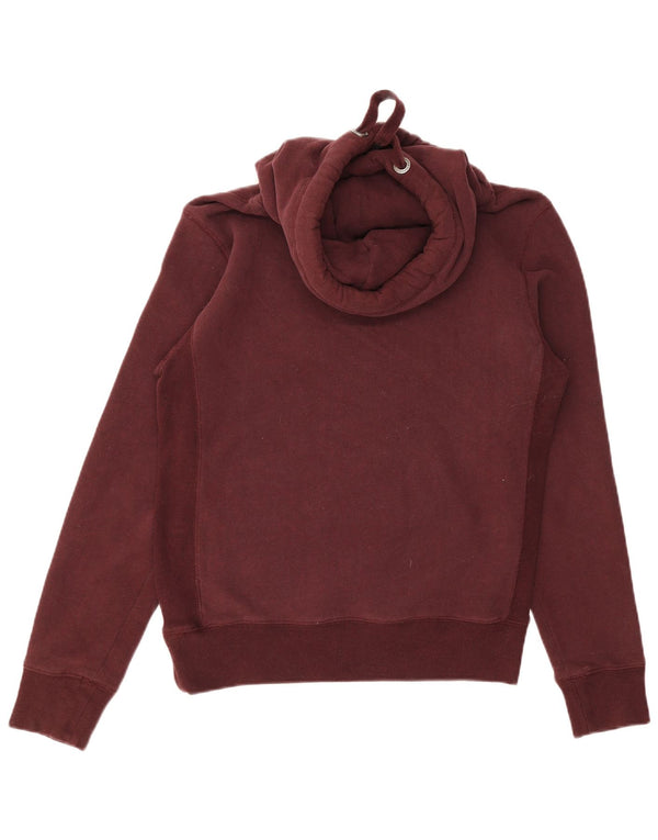 Pulover Superdry pentru damă, UK 12, bumbac burgundy mediu