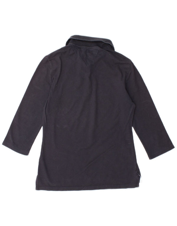 Tricou polo TOMMY HILFIGER pentru femei Slim Fit UK 12 Medium Bleumarin