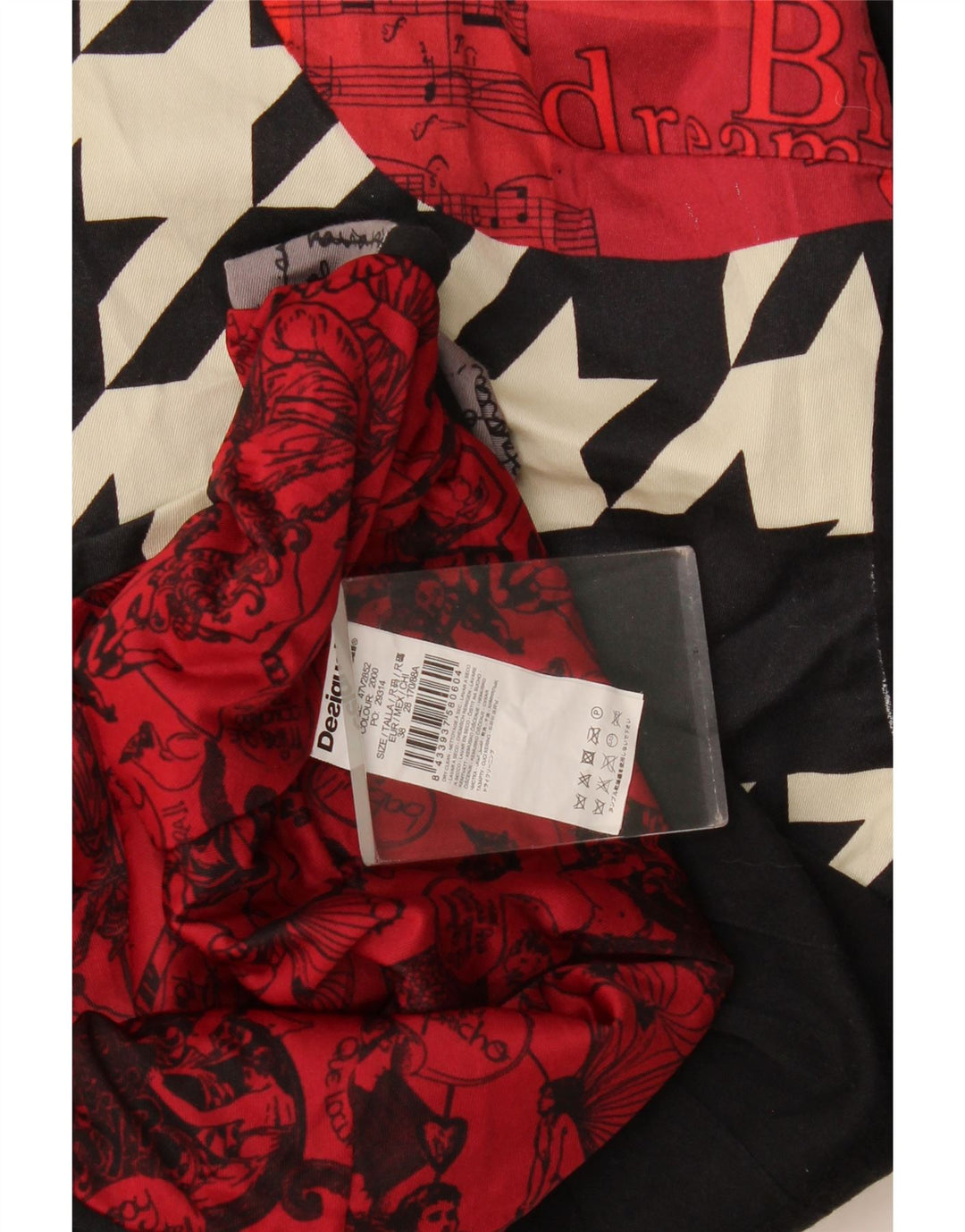 Rochie Desigual pentru dama cu teacă grafică EU 38 Medium Multicolor Patchwork