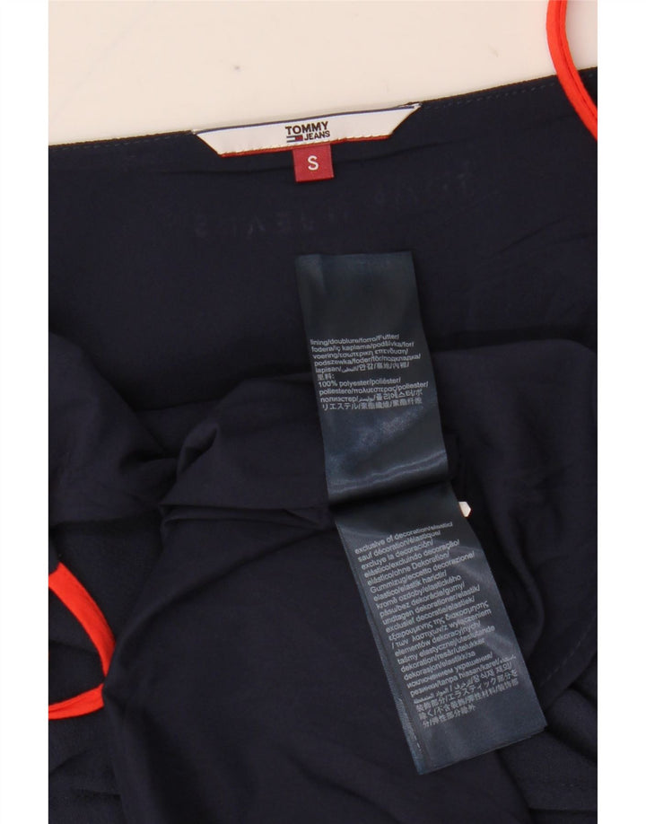 Rochie slip Tommy Hilfiger pentru femei UK 10 Mic bleumarin Poliester