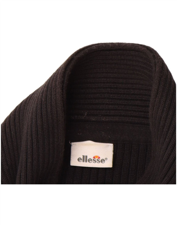 Pulover cardigan bărbați ELLESSE XL bumbac negru