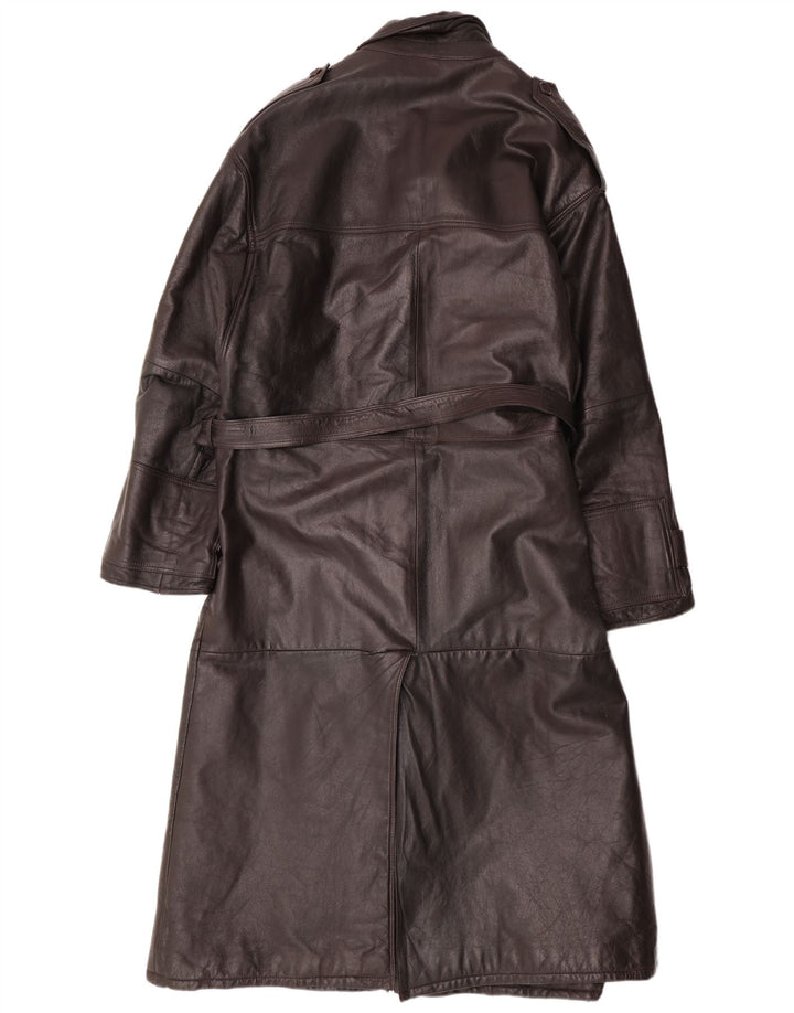 Palton din piele pentru bărbați MAX MOSER IT 56 3XL din piele maro