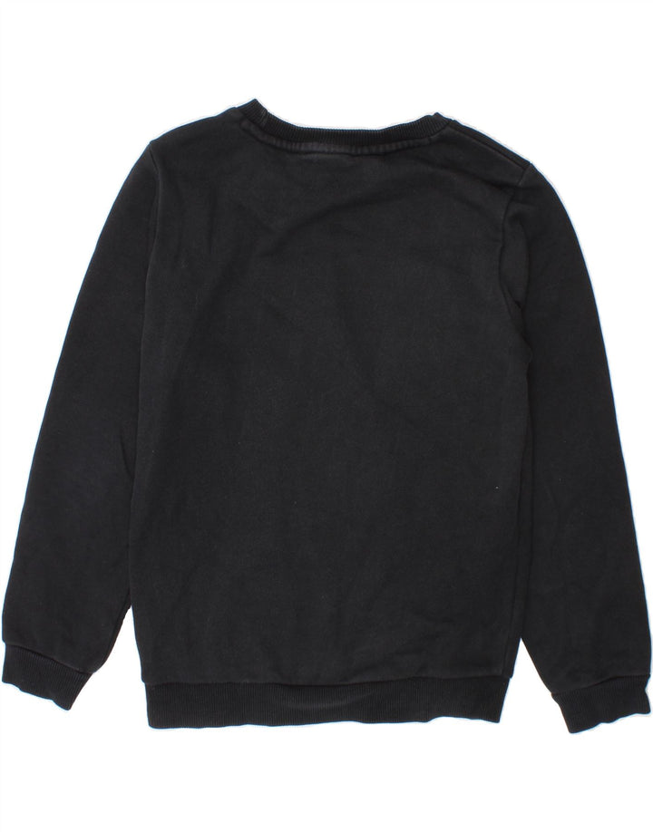 PUMA Boys Graphic Sweatshirt Jumper 7-8 Years Black Vintage Puma and Second-Hand Puma from Messina Hembry 