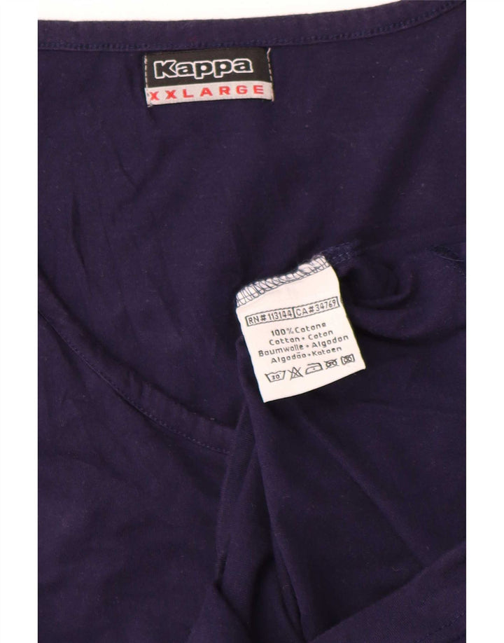 Vestă pentru bărbați Kappa 2XL, bumbac bleumarin