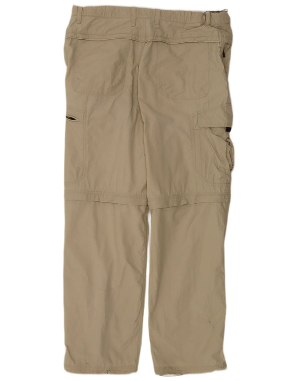 Pantaloni cargo drepti pentru bărbați Marks & Spencer W36 L31 bumbac bej