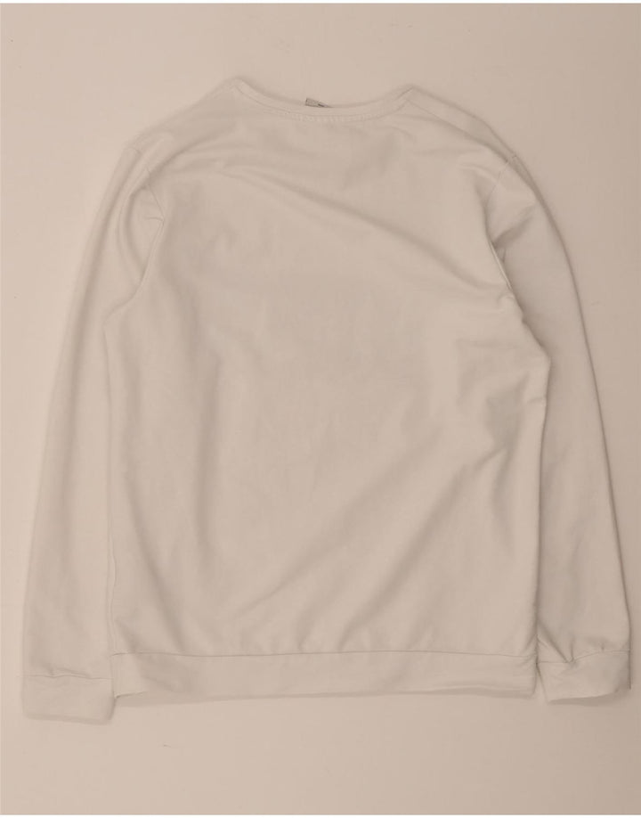 Jack & Jones Pulover grafic pentru bărbați din bumbac mare, alb