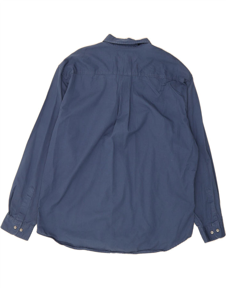 DOCKERS Mens Shirt XL Navy Blue Cotton Vintage Dockers and Second-Hand Dockers from Messina Hembry 