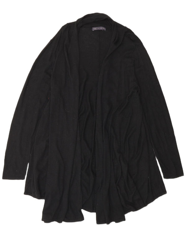MARKS & SPENCER Pulover cardigan deschis cu paragate pentru femei UK 20 2XL Negru