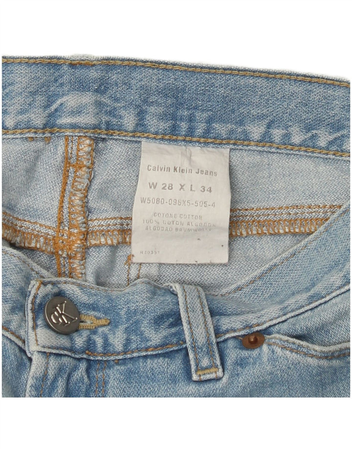 CALVIN KLEIN Blugi Bootcut pentru femei W28 L30 Bumbac albastru