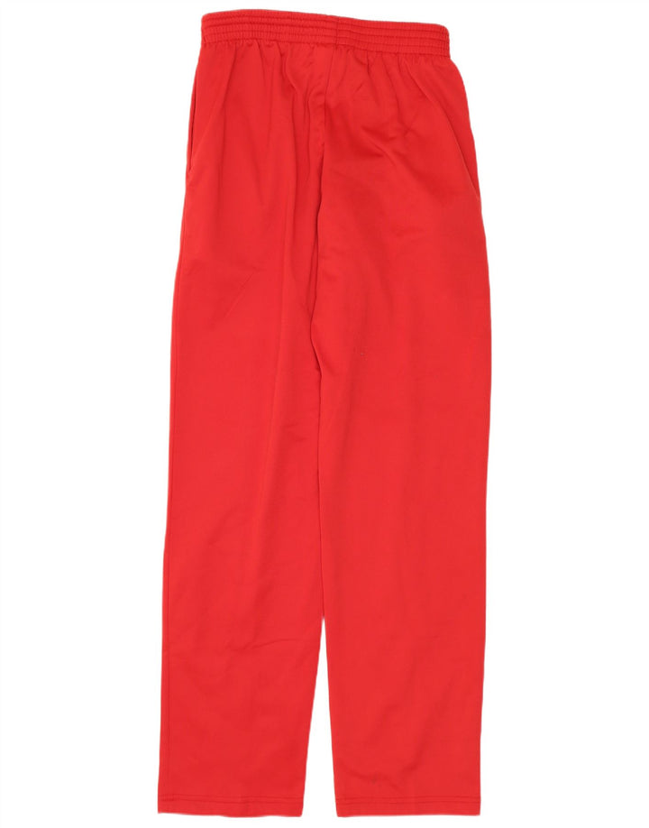 Pantaloni de trening grafic ASICS pentru femei UK 10 Poliester roșu mic