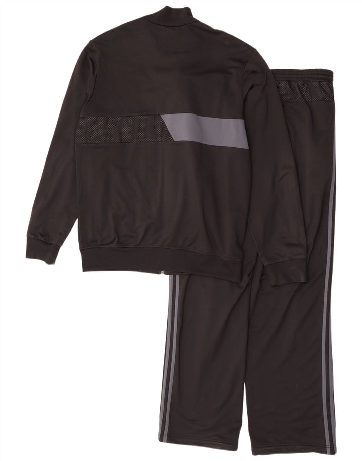 Trening complet grafic Adidas pentru bărbați, mare, negru, poliester bloc de culoare