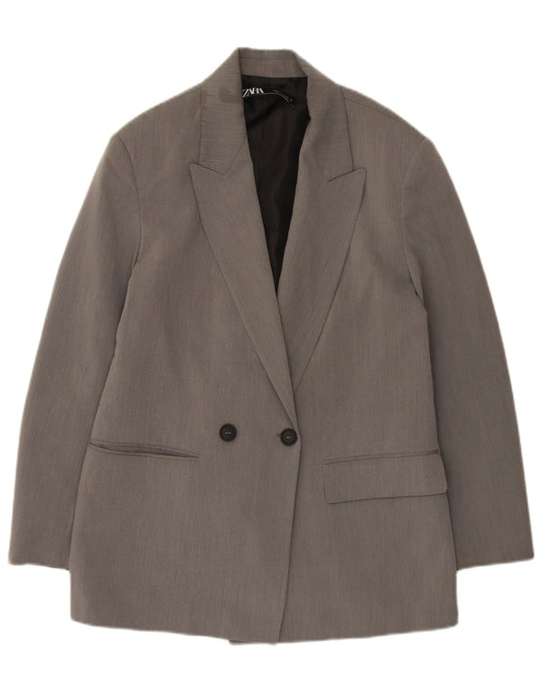 Jachetă blazer supradimensionată pentru femei Zara UK 10, gri mic