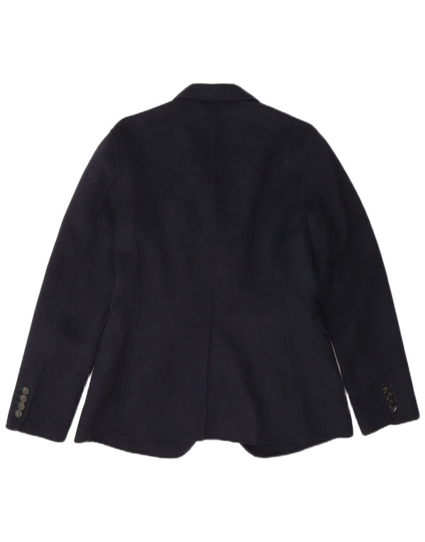 Massimo Dutti Jachetă Blazer pentru Femei cu 2 Nasturi EU 38 Lână Mic Bleumarin