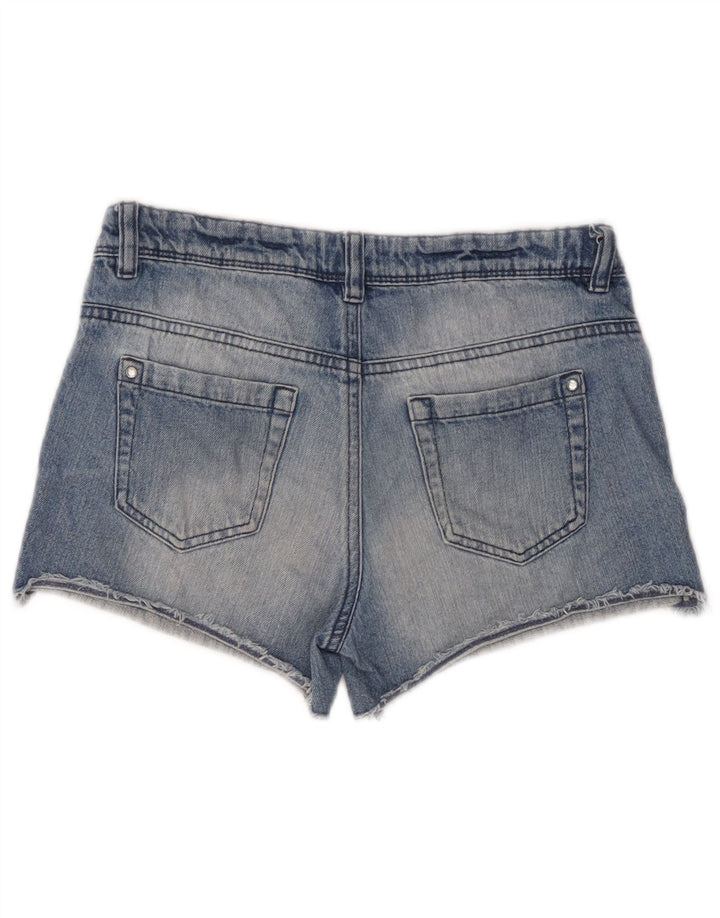 Pantaloni scurți din denim pentru femei Benetton W26 Small Blue