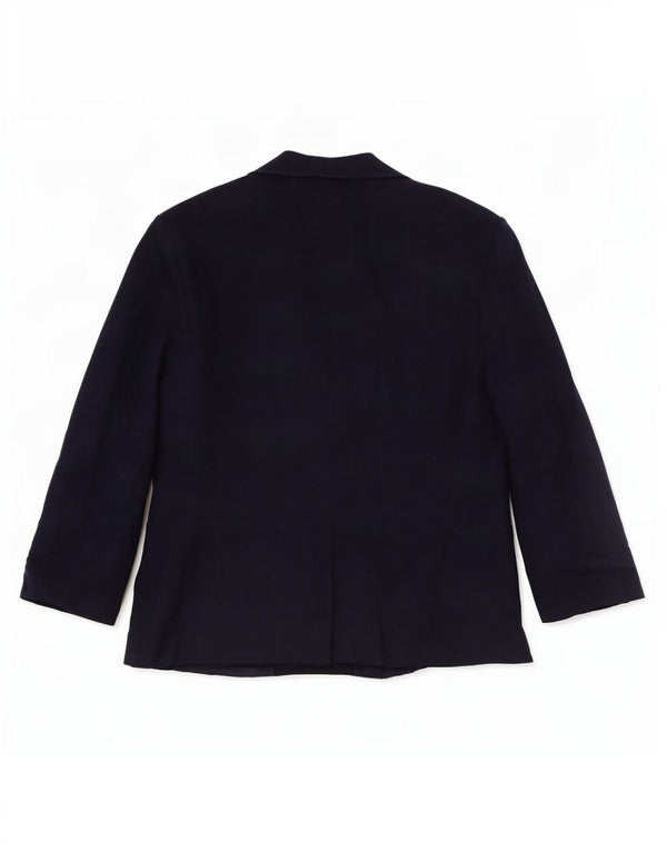 Jachetă pentru femei Marks & Spencer cu mâneci 3/4, UK 14, mare, bleumarin