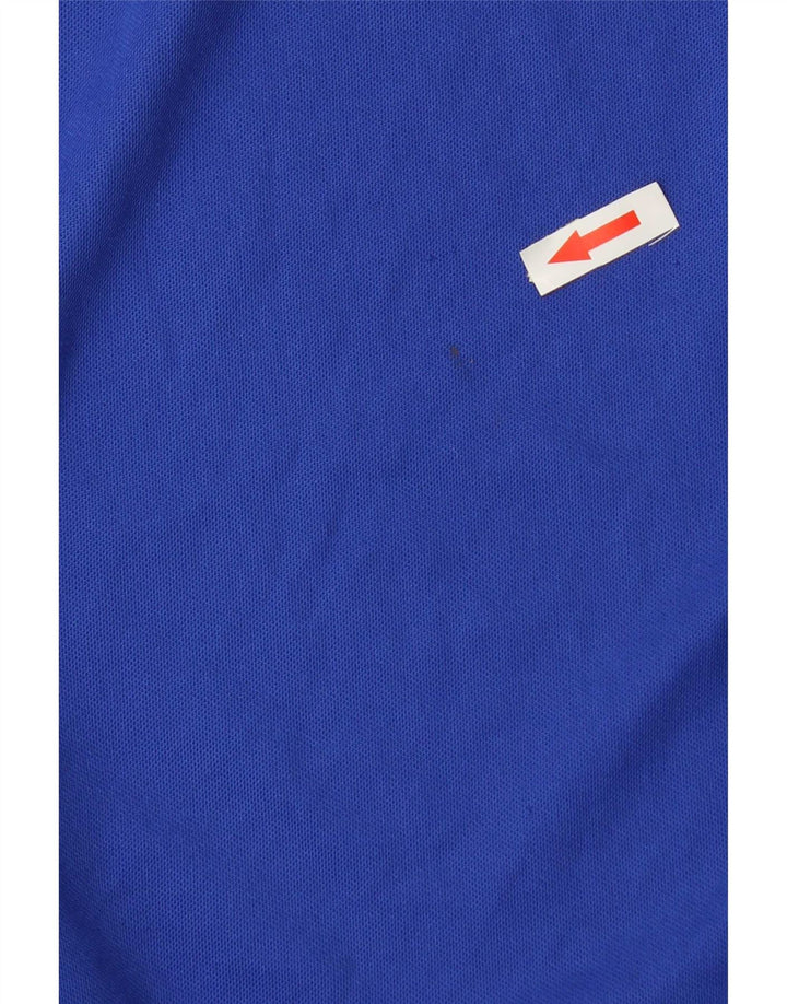 Tricou Adidas Climalite pentru bărbați Top Medium Blue Colorblock Poliester