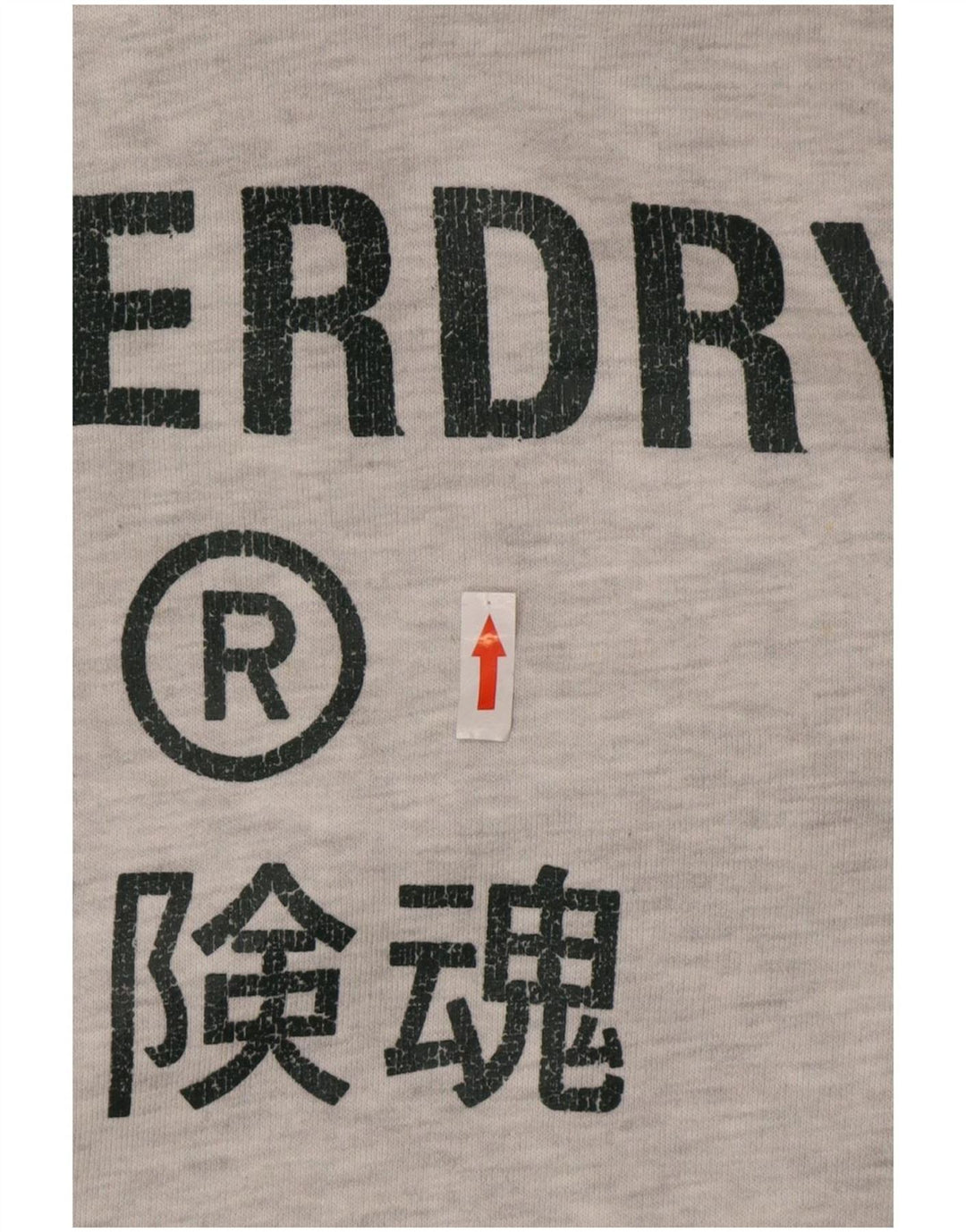 Pulover cu glugă grafic Superdry pentru bărbați, bumbac, gri mediu