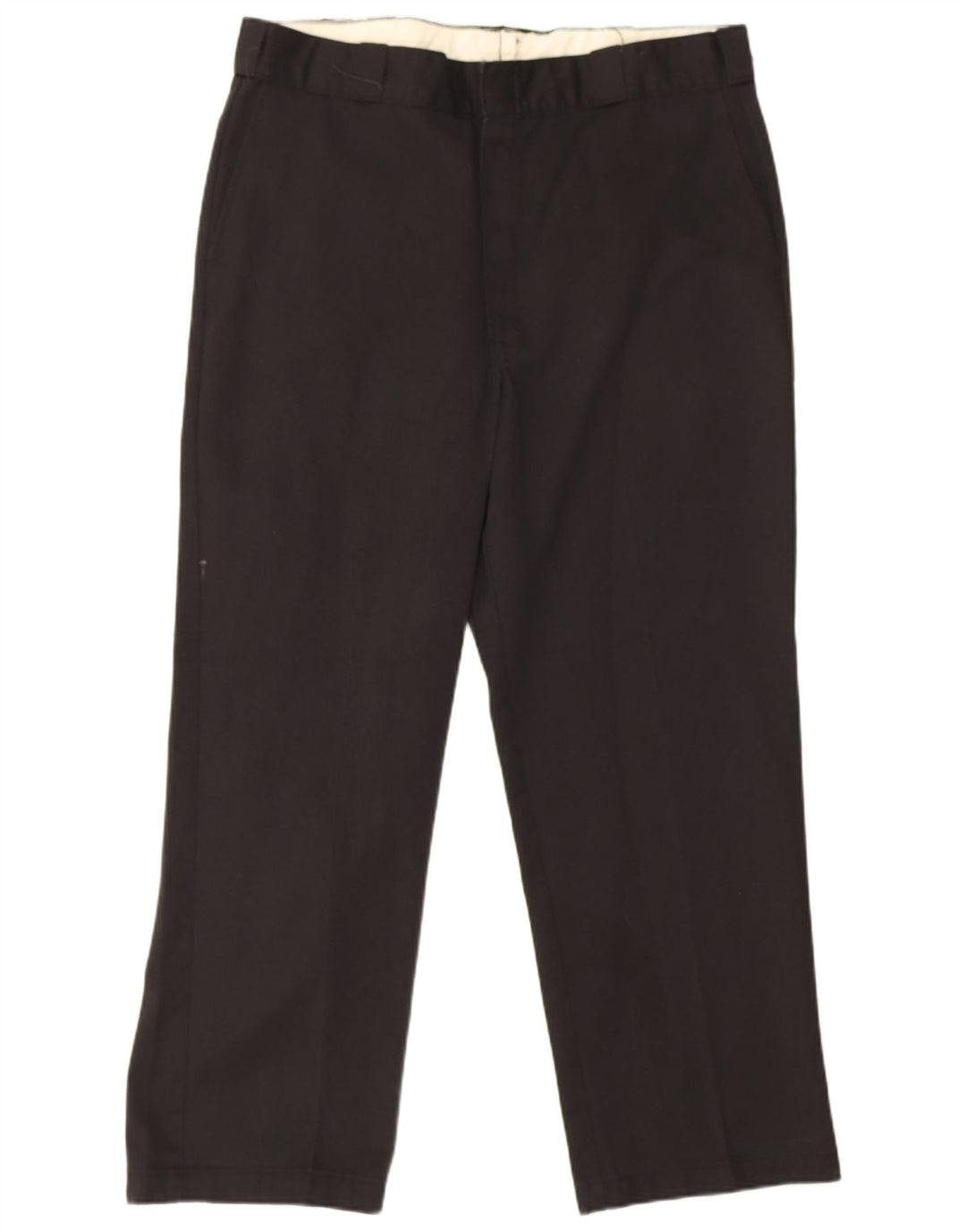 Dickies Mens Straight Chino Trousers W38 L29 Black Polyester