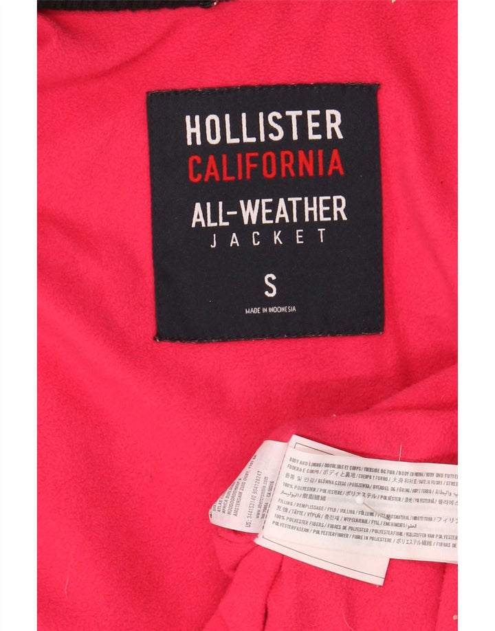 Jachetă Windbreaker pentru femei Hollister, cu glugă, UK 10, poliester, albastru marin mic