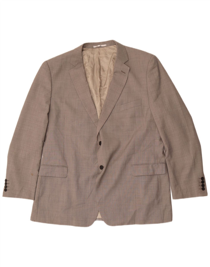 Marks & Spencer jachetă pentru bărbați cu 2 nasturi, UK 48 2XL, lână gri