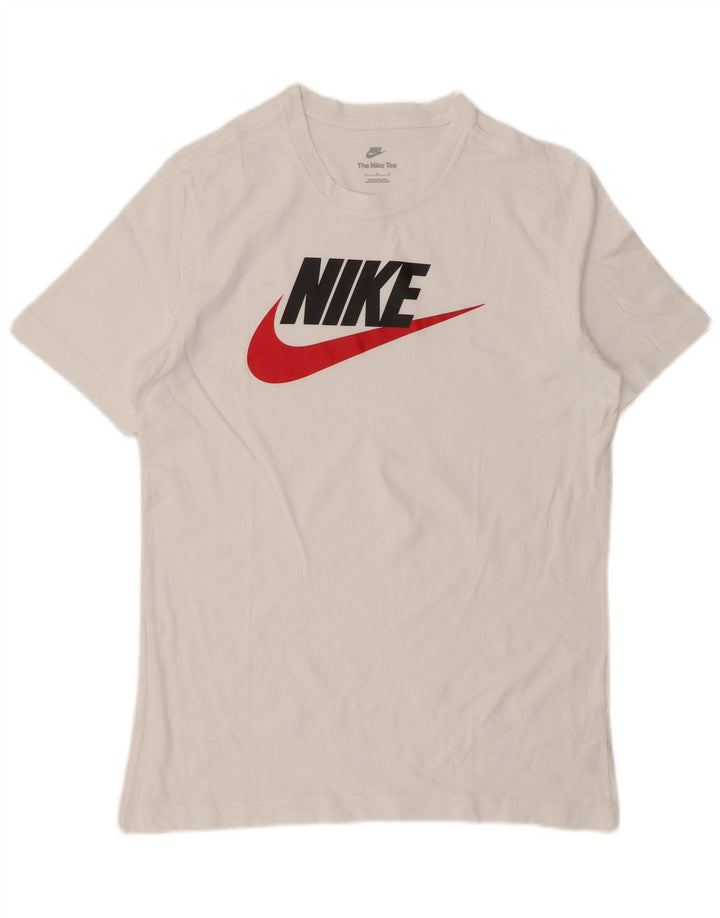 Tricou grafic Nike pentru bărbați Top mare din bumbac alb