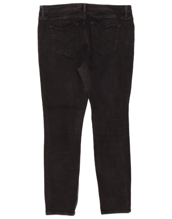 Crew Clothing Blugi skinny pentru femei UK 18 XL W36 L29 Bumbac negru