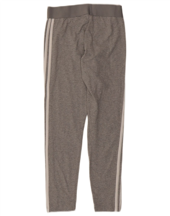 Leggings pentru femei Adidas UK 12/14 bumbac gri mediu