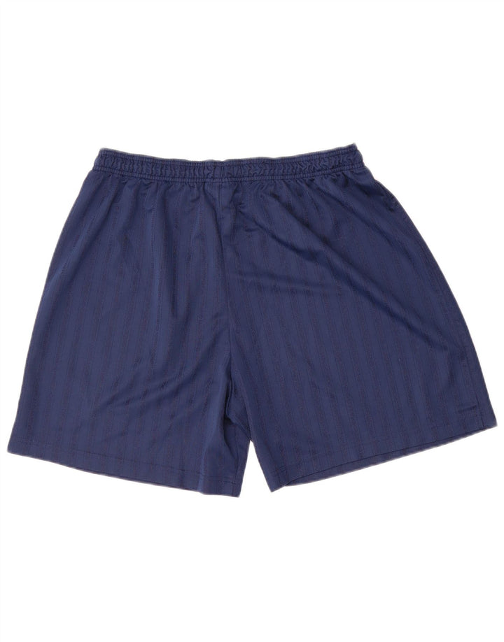Pantaloni scurți sport pentru bărbați Umbro, XL, bleumarin, poliester cu dungi