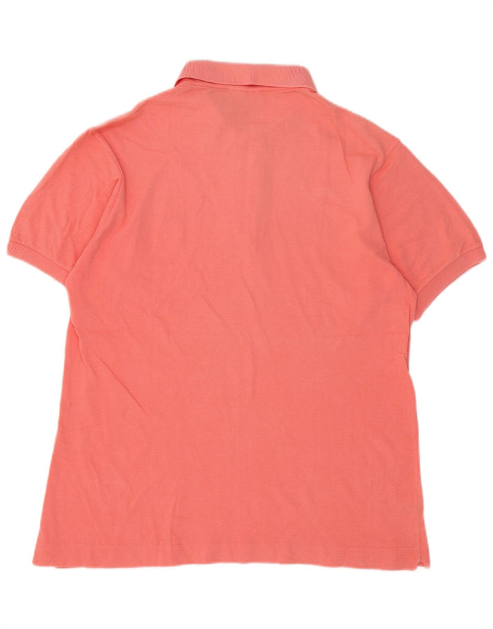 Tricou polo Lacoste pentru bărbați, mărimea 4, bumbac roz mediu
