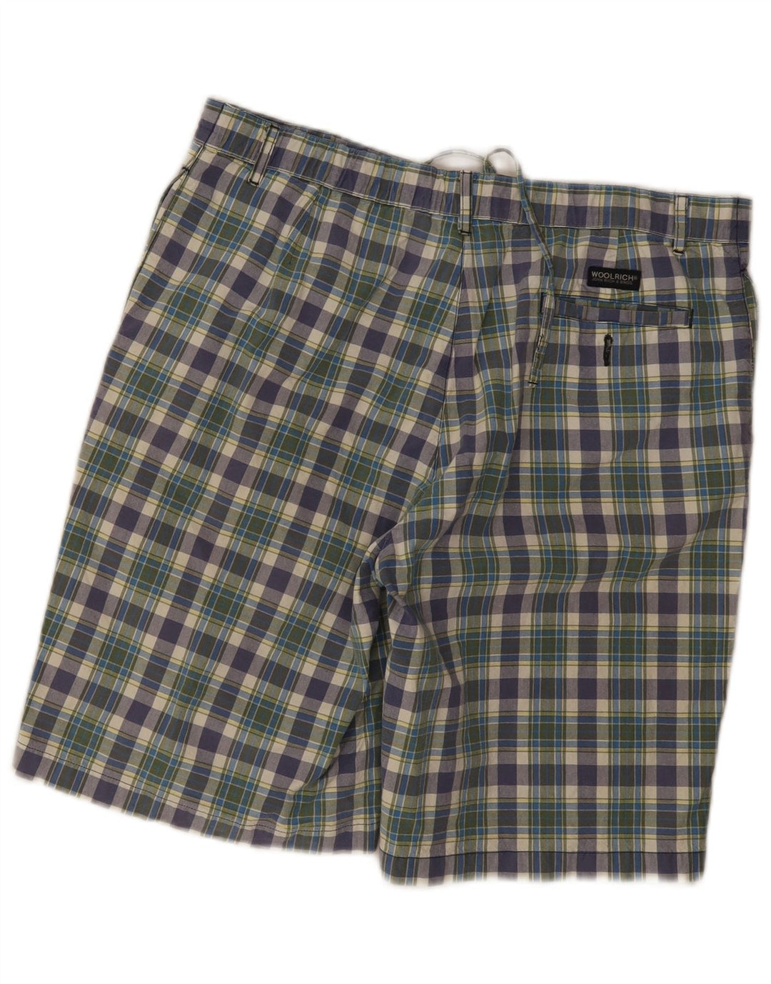 Pantaloni scurți chino obișnuiți pentru bărbați Woolrich W38 XL, bumbac în carouri multicolore