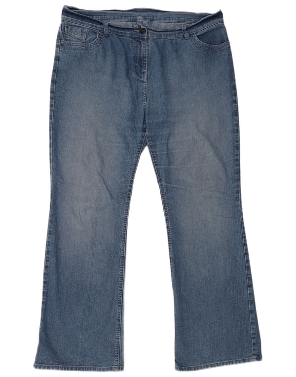 Blugi Bootcut pentru femei Marks & Spencer UK 18 XL W38 L30 Bumbac albastru