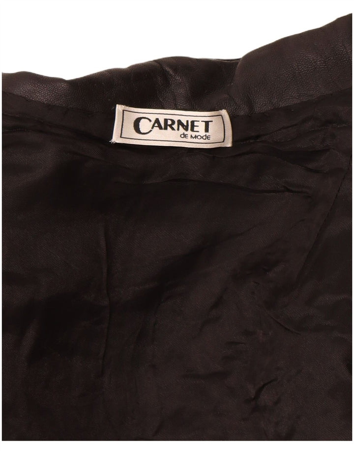 Palton de piele pentru femei Carnet UK 8 Small Black