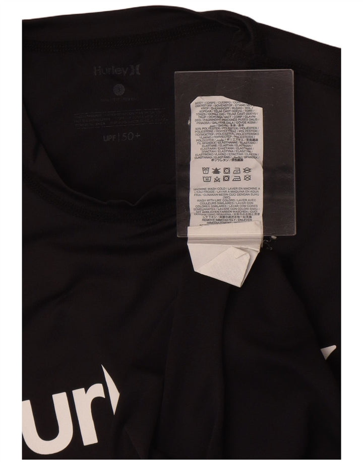Tricou grafic pentru bărbați Hurley Top mic poliester negru