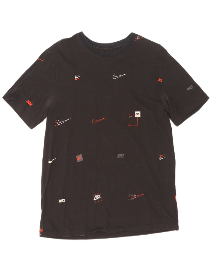 Tricou grafic Nike pentru bărbați Top mare din bumbac negru