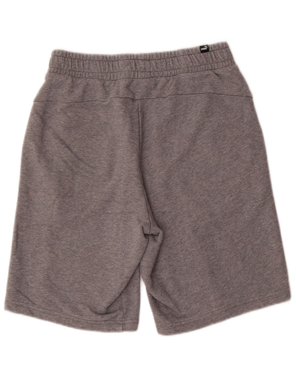 Pantaloni scurți sport Puma pentru bărbați, bumbac cu pete gri medii