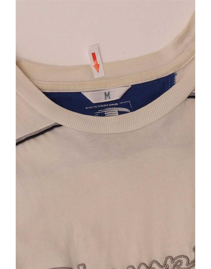 Tricou cu mânecă scurtă pentru bărbați Champion cu grafică obișnuită Top, mediu, alb, bumbac