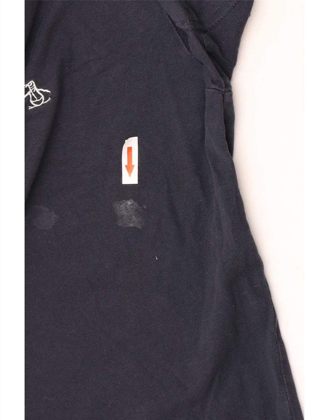 Tricou cu mânecă scurtă pentru bărbați Penguin, cu mâneci scurte, cu croiala normală, top mediu din bumbac bleumarin