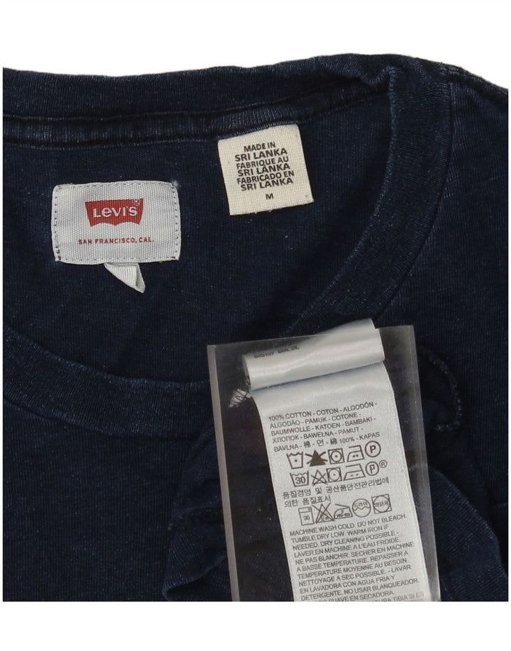 Tricou pentru bărbați Levi's Top mediu din bumbac bleumarin