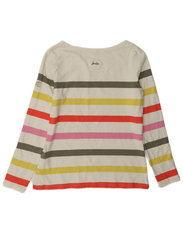 Joules Top femeie cu mânecă lungă UK 10 mic, multicolor, bumbac cu dungi