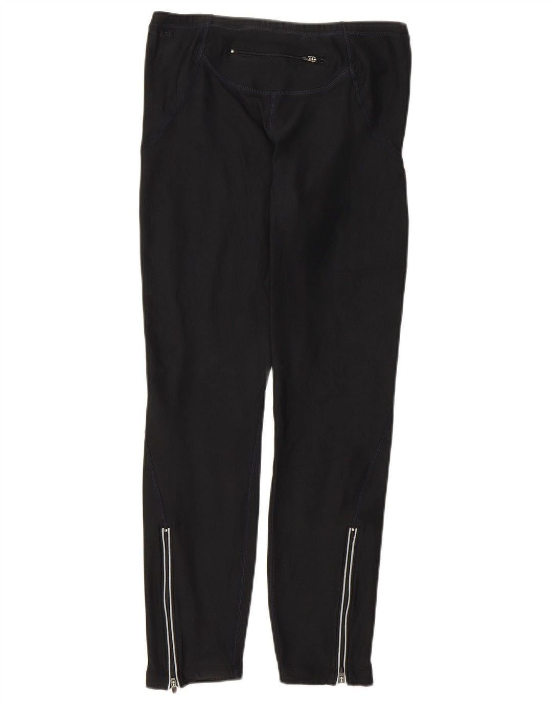 Leggings crop Nike pentru femei Marea Britanie 10/12 Mediu Negru Poliester Sport